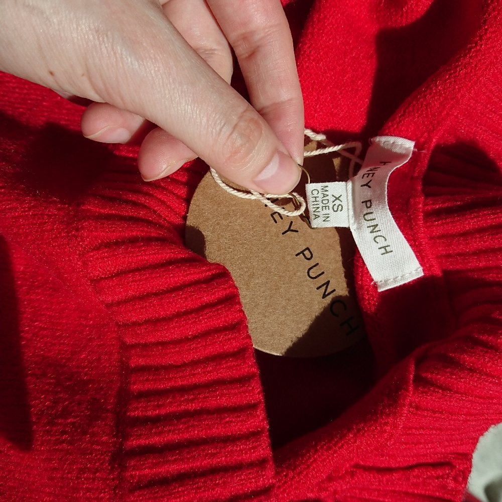 Red sweater
